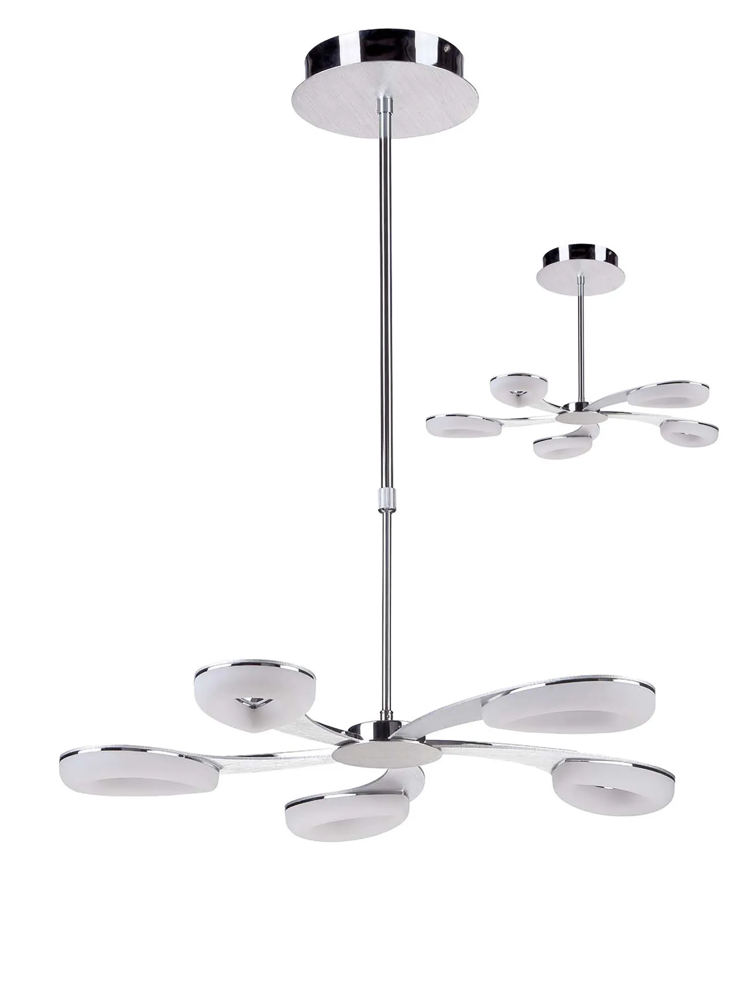 Juno Satin Aluminium Ceiling Lights Mantra Fusion Multi Arm Fittings Juno Satin Aluminium Ceiling Lights Mantra Fusion Multi Arm Fittings